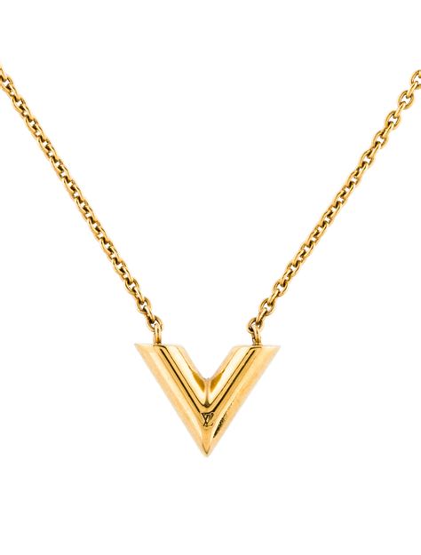 lv essential v necklace